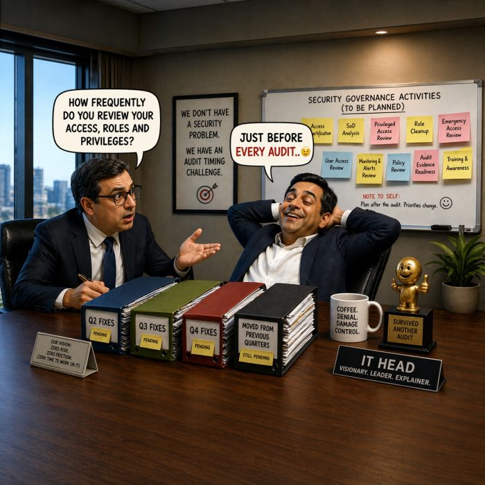 SAP security services comparison between traditional model and SecOps model showing audit, cost, and automation differences